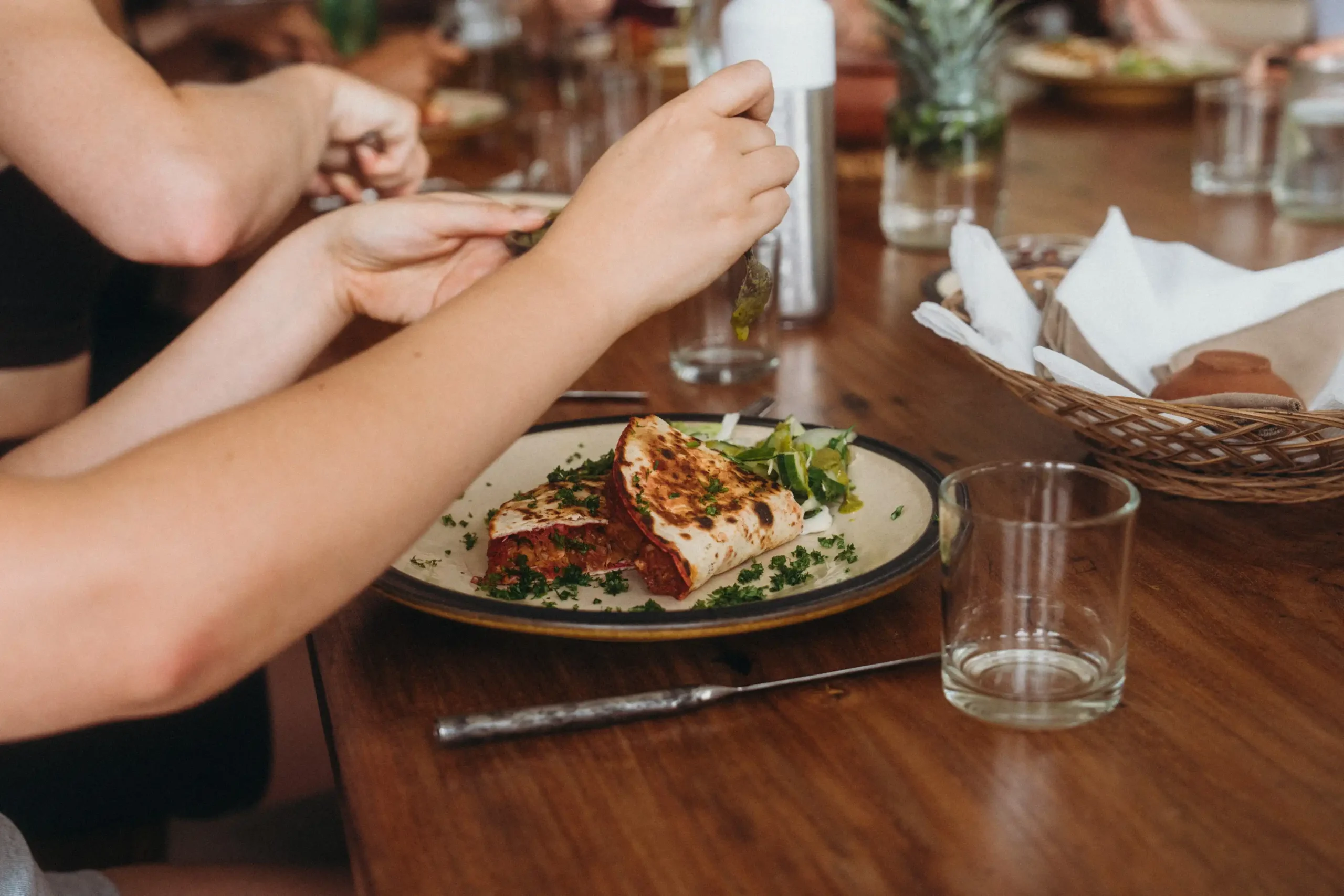 Vegan plant-based food served at Lanka Yoga retreat Sri Lanka