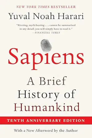 Sapiens by Yuval Noah Harari book cover
