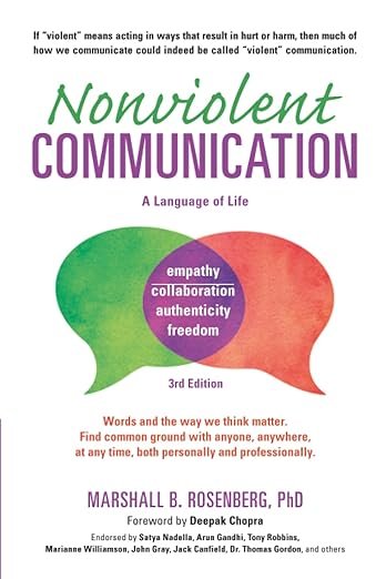 Nonviolent Communication by Marshall Rosenberg book cover